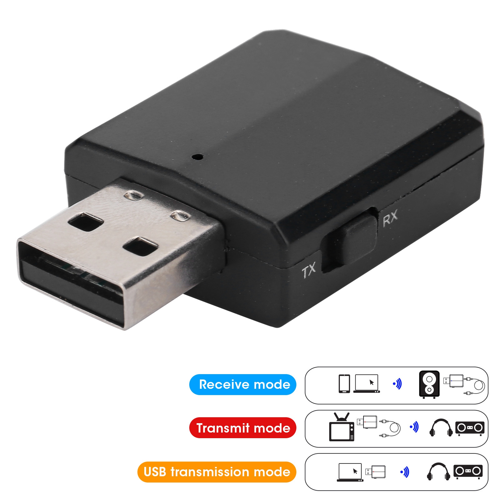 Usb Sound Card - Ses Alıcı Verici, Bluetooth 5.0 Ses