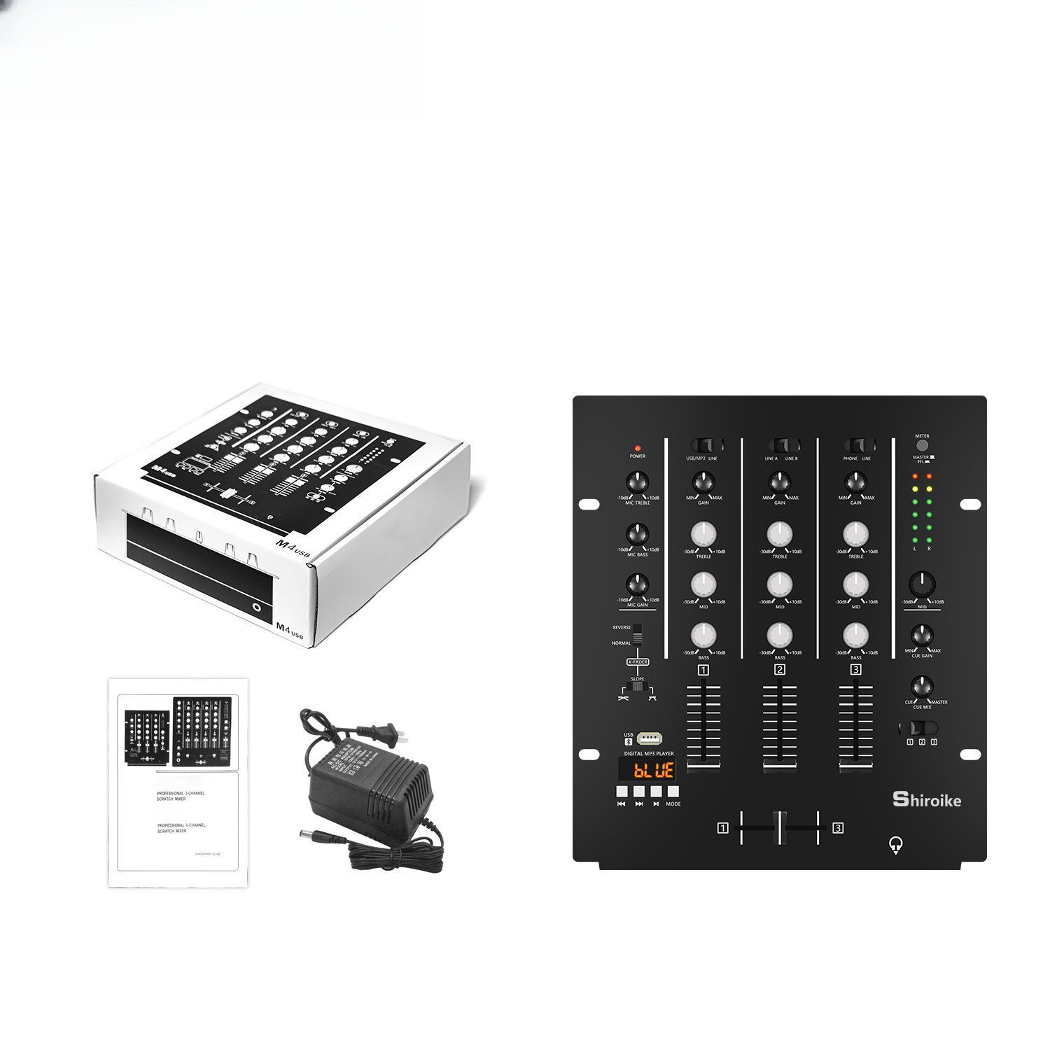 4 Kanallı DJ Mikseri, Profesyo - Audio Interface incelemesi ve fiyatı