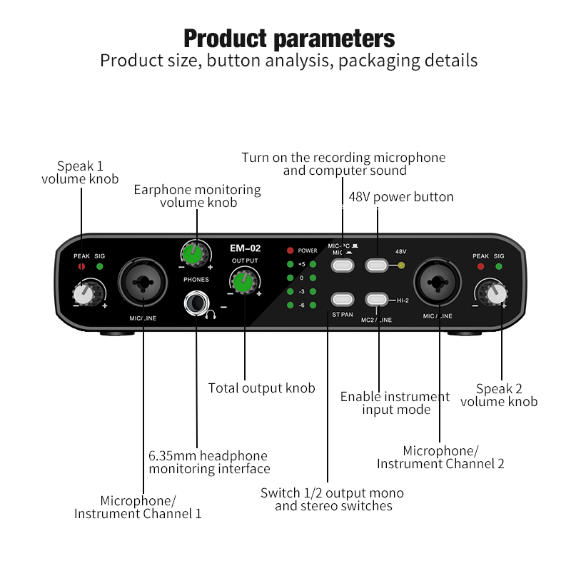 Mikrofonlu Ses Arayüzü 48V Pre - Condenser Microphone Kit incelemesi ve fiyatı