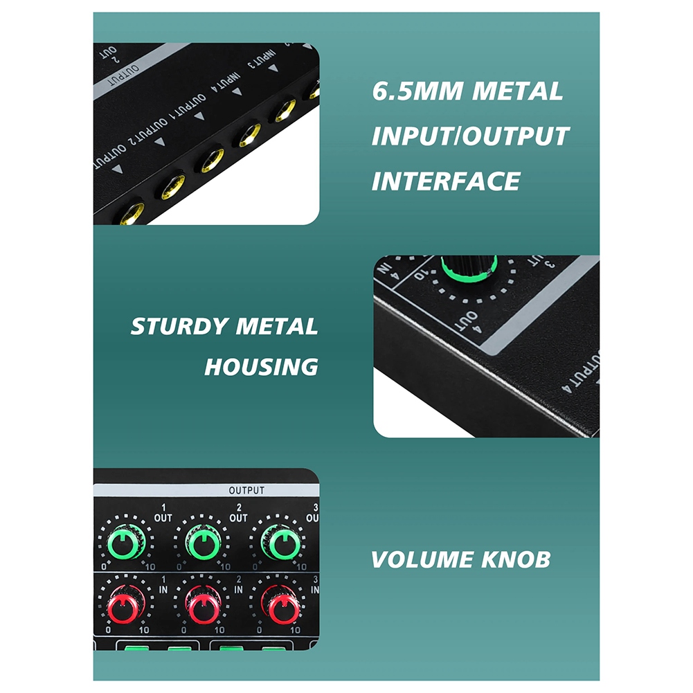 (MEOF] -LQ04 4 Kanallı Mikser  - Headphone Amplifier incelemesi ve fiyatı