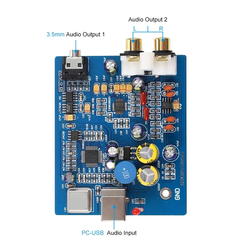 YJ00130 USB Dekoder Kartı ES90 - Audio Amplifier Board incelemesi ve fiyatı