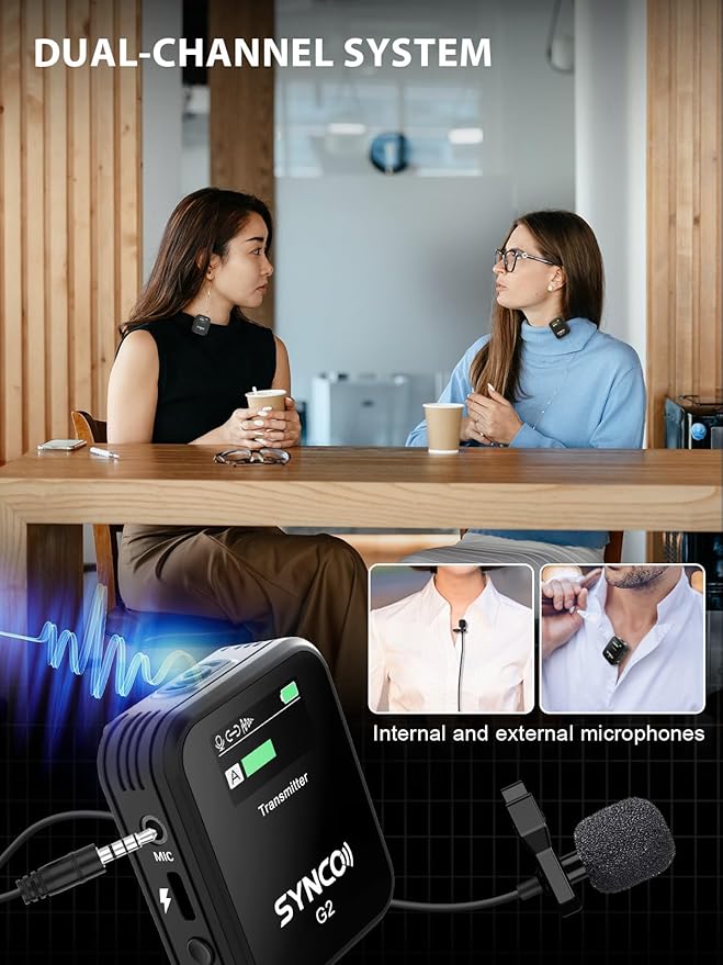 SYNCO Kablosuz Yaka Mikrofonu, - Condenser Microphone Kit incelemesi ve fiyatı