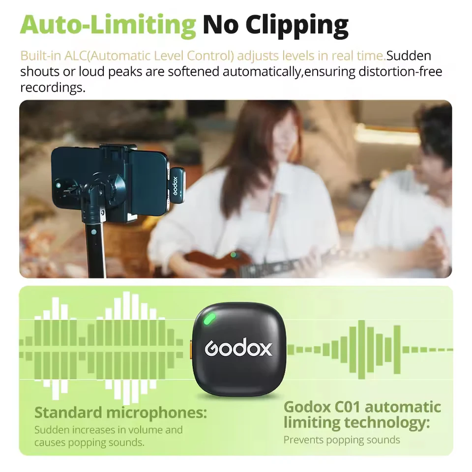 GODOX C01 Kablosuz Yaka Mikrof - Ribbon Microphone incelemesi ve fiyatı